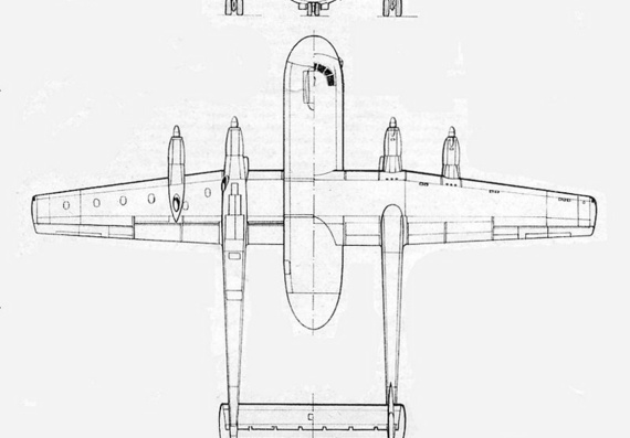 Armstrong-Whitworth Argosy чертежи (рисунки) самолета